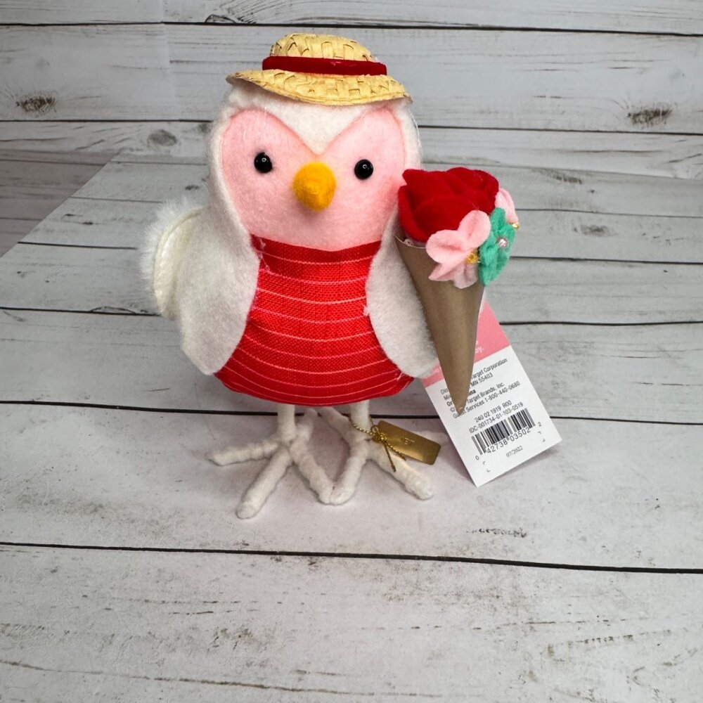 Valentines Target Wondershop Featherly Friends Bird Jet Flowers Decor‎ NWT